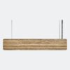 Wanda suspension lamp reconstituted zebrawood front Genoma Design