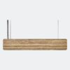 Wanda suspension lamp reconstituted zebrawood back Genoma Design